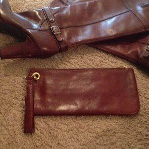 Hobo international leather wristlet!