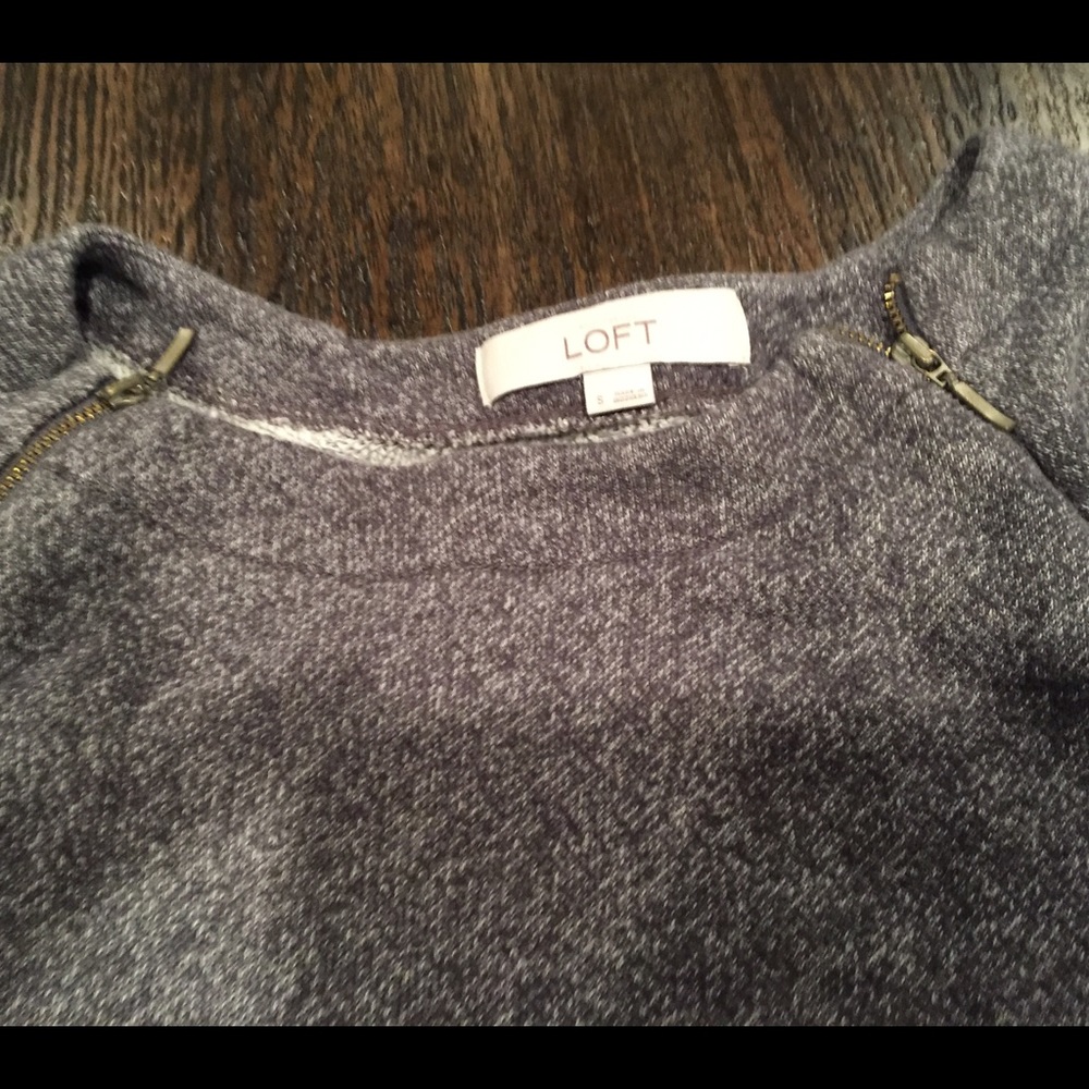 Loft zipper neck sweatshirt