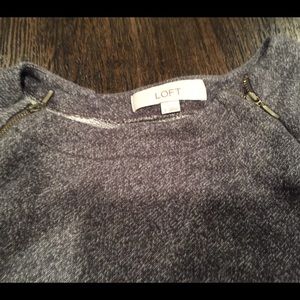 Loft zipper neck sweatshirt