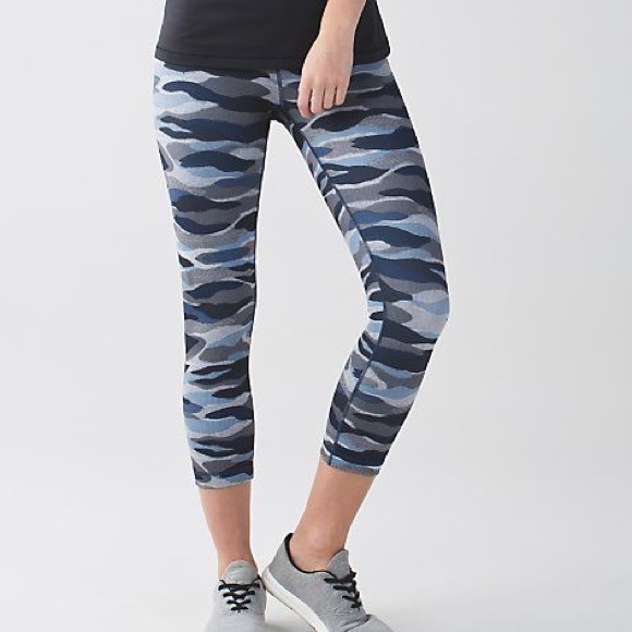 blue camo lululemon leggings