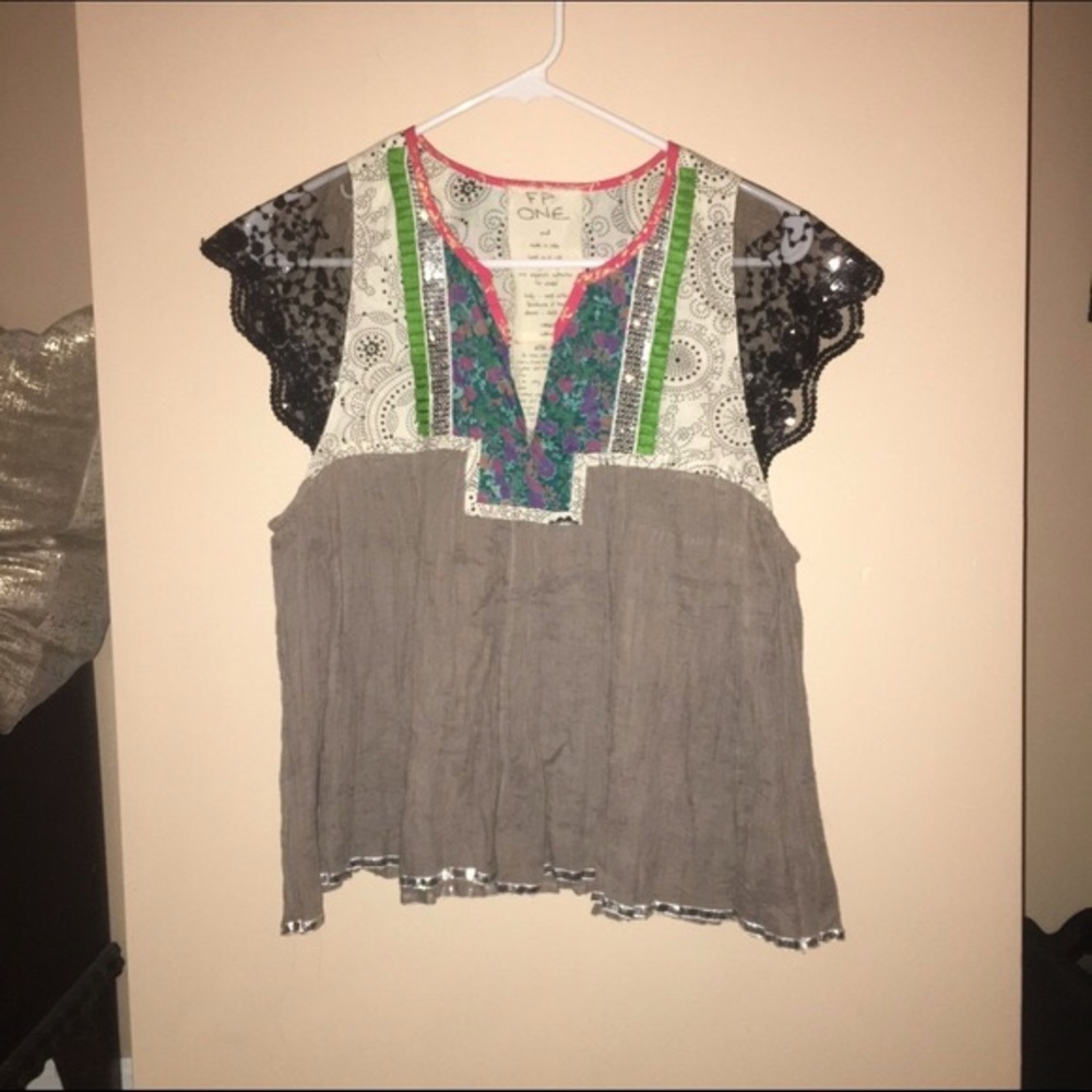 Free people embellished blouse