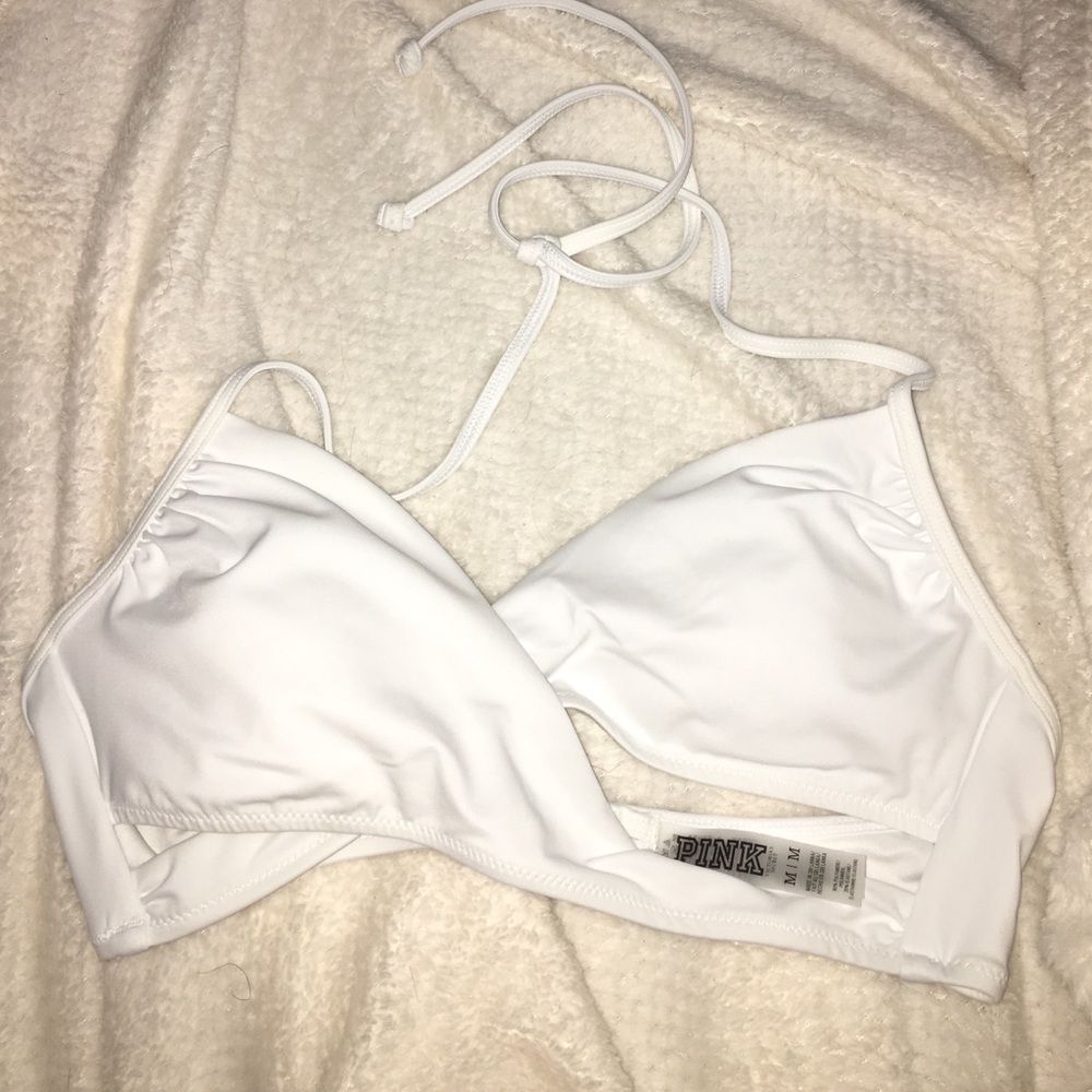 White Wrap Bikini Top