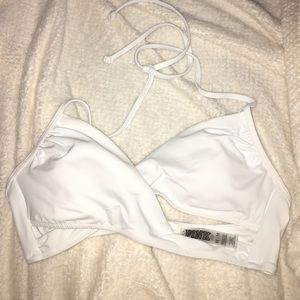 White Wrap Bikini Top