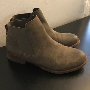 Franco Sarto Grey Suede Boots