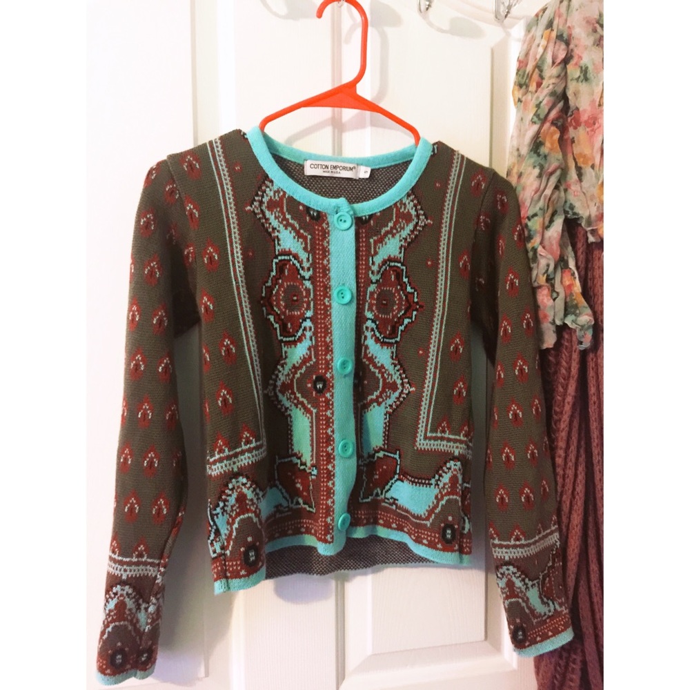 Small cotton emporium short cardigan