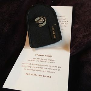 Alex & Ani Lotus Peace Petals Spoon Ring