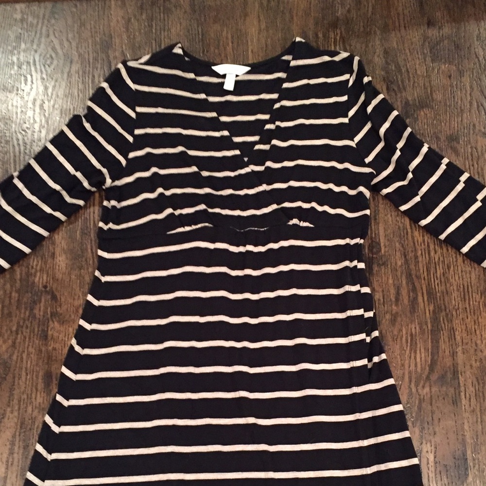 Soma striped metallic tunic dress