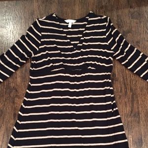 Soma striped metallic tunic dress