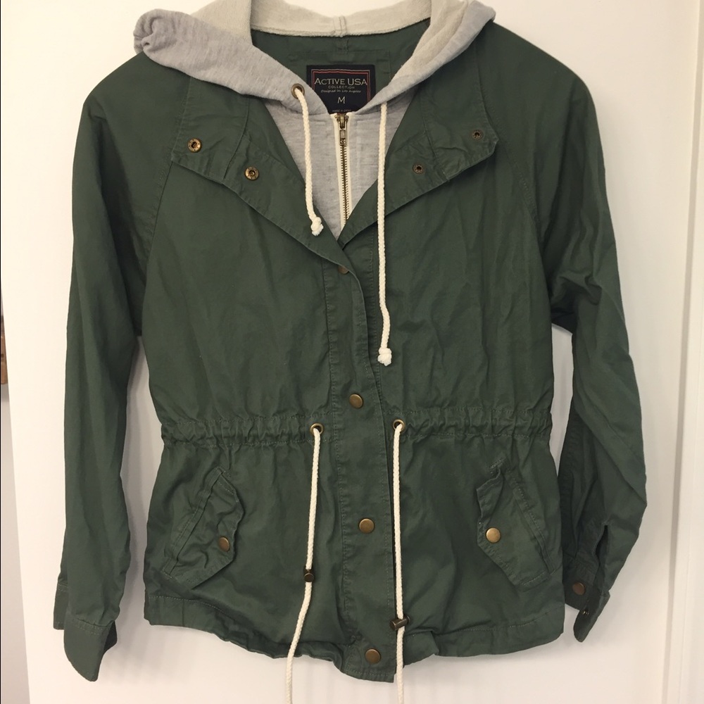 Layered Military Jacket