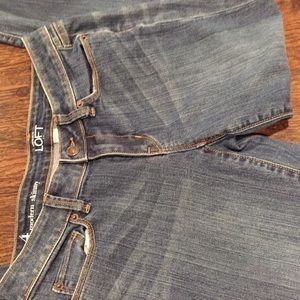 Loft Whiskered Dark Blue Modern Skinny Jean