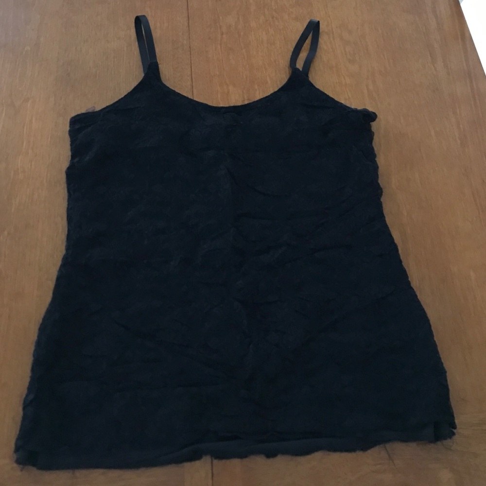 Black lace cami
