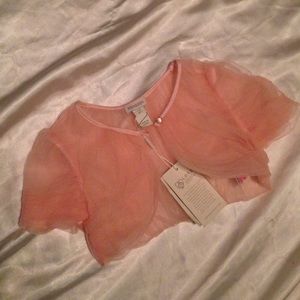 Monsoon Other - Monsoon shrug pink NWT sz 7/8. Beautiful!
