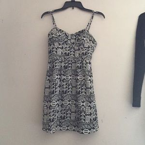 Forever 21, black and white tribal print dress.