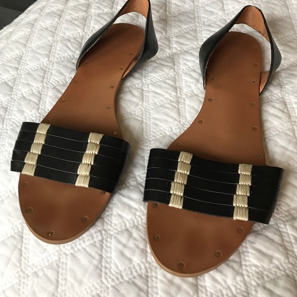 madewell black sandals