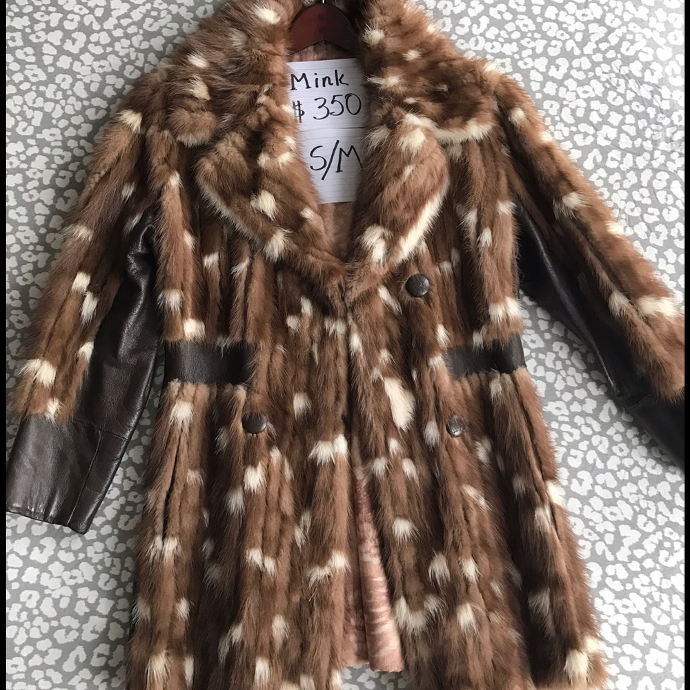 Mink coat jacket