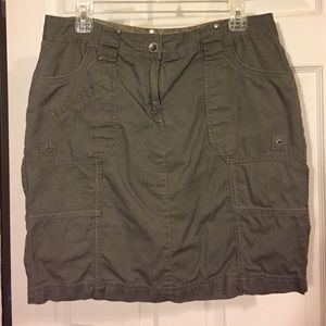 Army Green Mini Skirt
