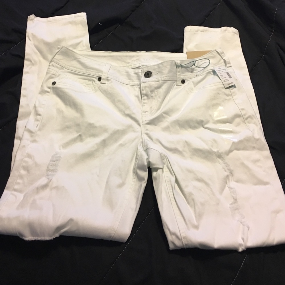 White distressed Pants
