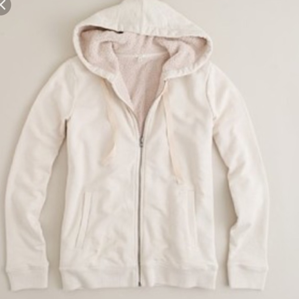 J Crew Sherpa zip