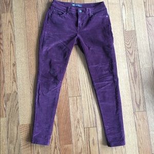 Levi's Maroon Corduroy Legging Jeans