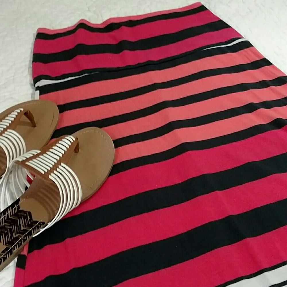 Merona Striped Maxi Skirt
