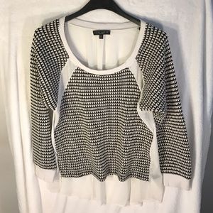 Sanctuary Sheer-Back Knit Top