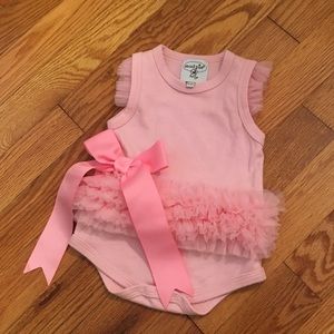 Mud Pie ballerina onesie size 0-6 months