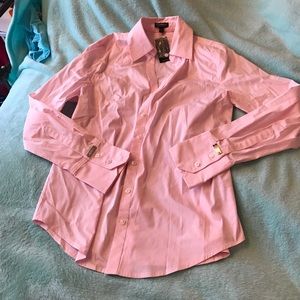 Pink Express Button Down - small - NWT