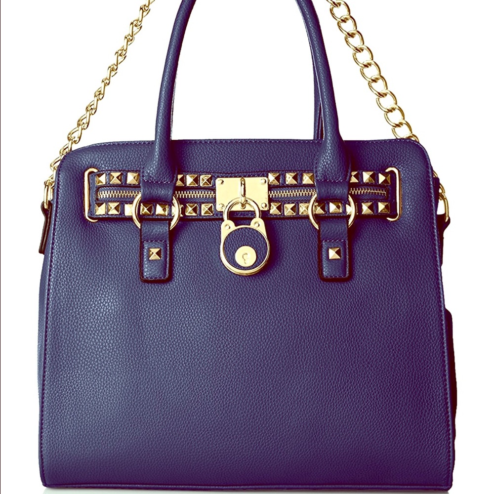 Haley Stud Zipper Tote