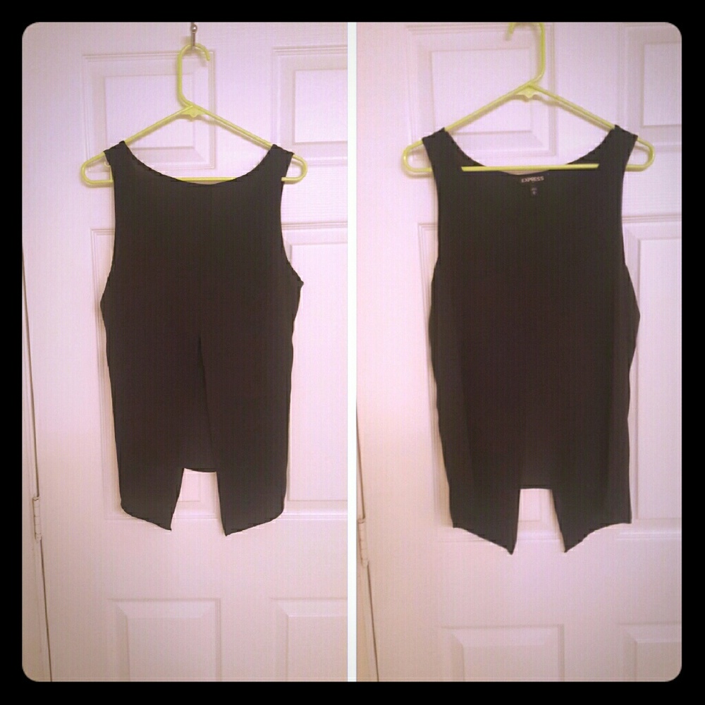 Open/split back blouse