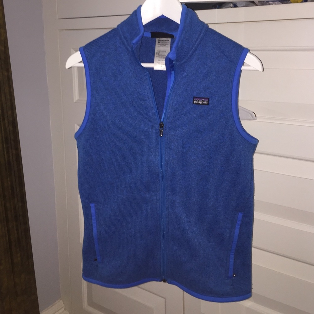Women's Patagonia Vest in cobalt blue