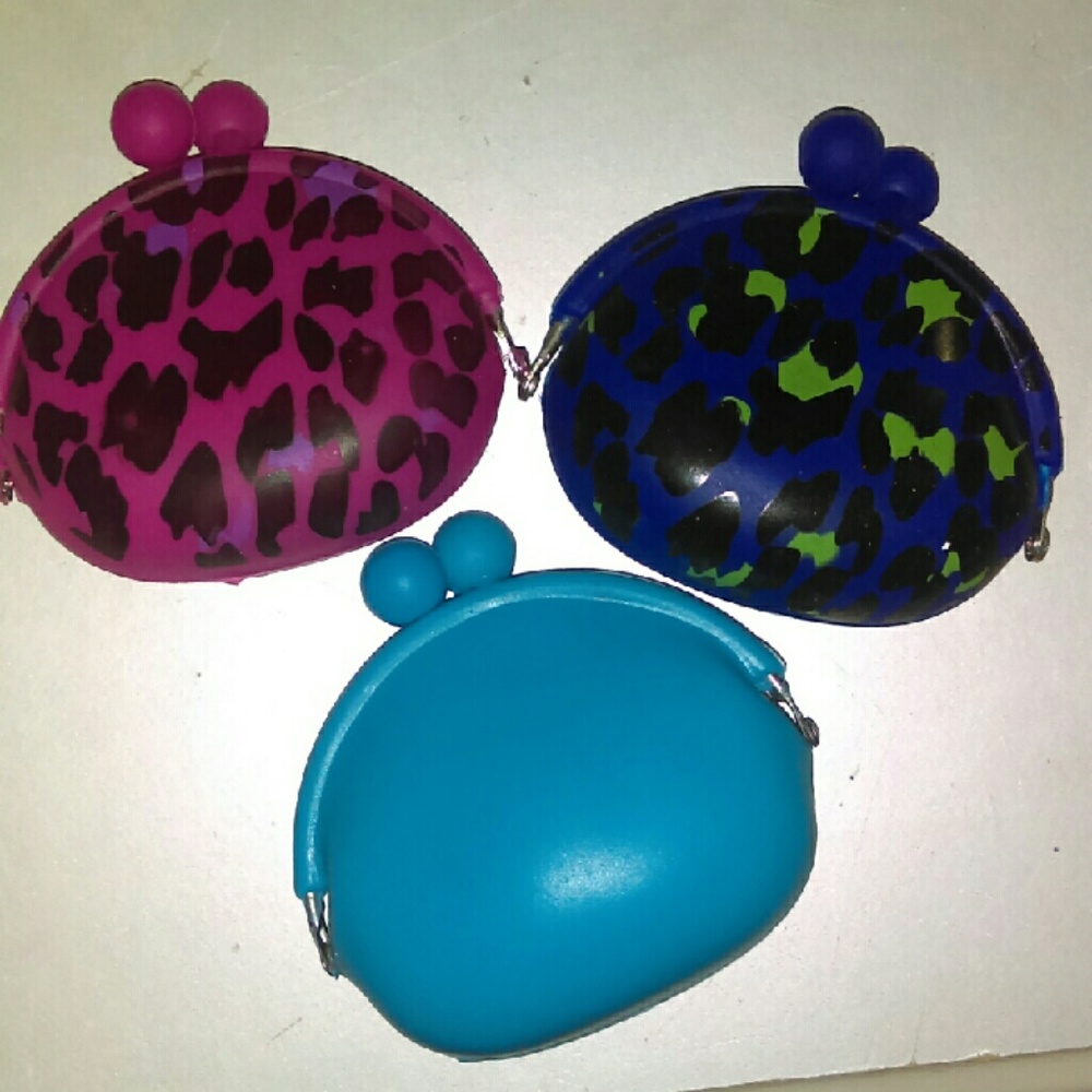 Cute rubber change wallets