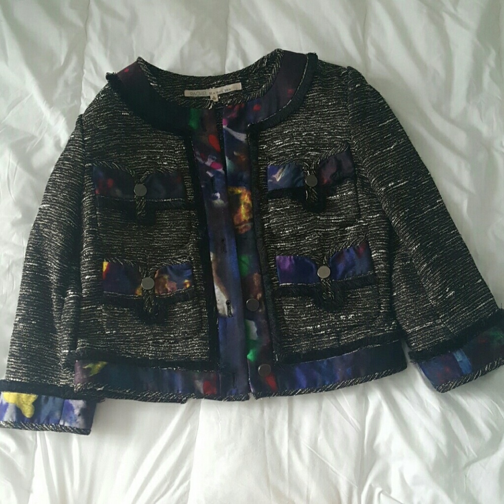 Rachel Rachel Roy cropped tweed jacket.
