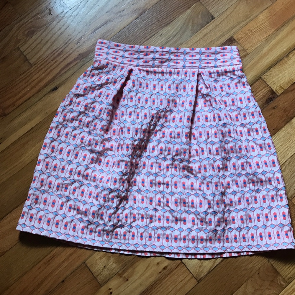 Francesca's baby pink and blue circle skirt