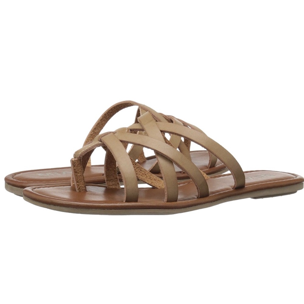 Flat Crisscross Slip-on Thong Sandals - Picture 2 of 4