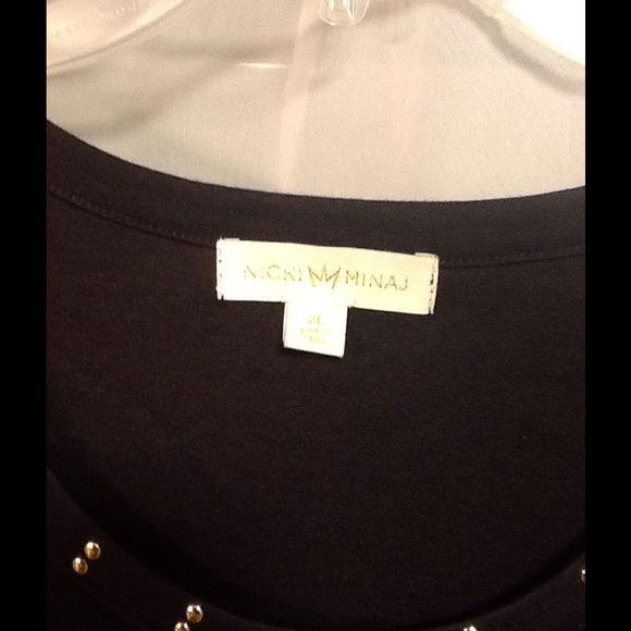 Xl Nicki Minaj shirt. This is a black top. - Picture 2 of 2