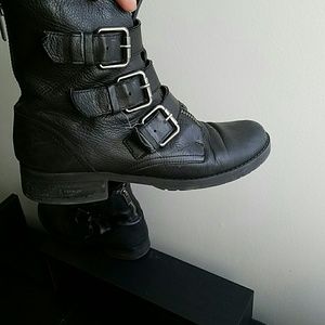 Black Aldo combat boots