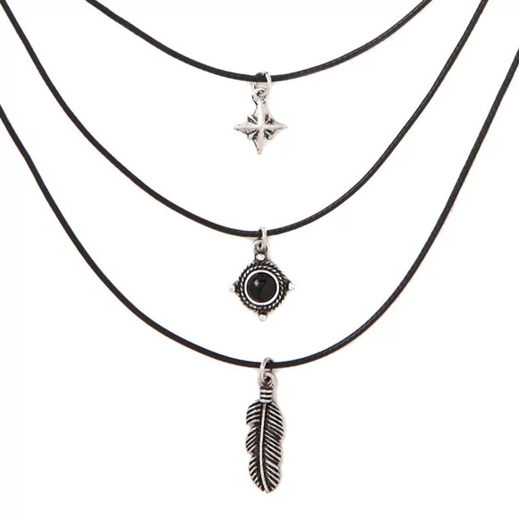 3 layer bohemian necklace - Picture 3 of 4