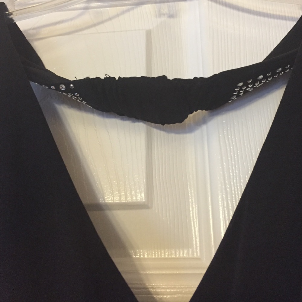 Black/rhinestone jumpsuit - Picture 3 of 3