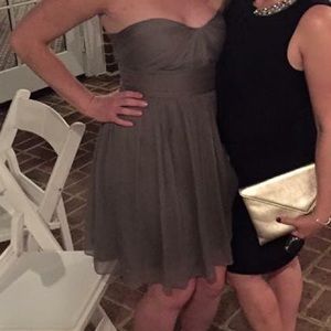 J Crew Grey chiffon dress