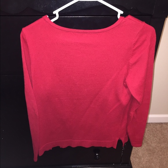 Red Crew Neck Sweater - Picture 2 of 2