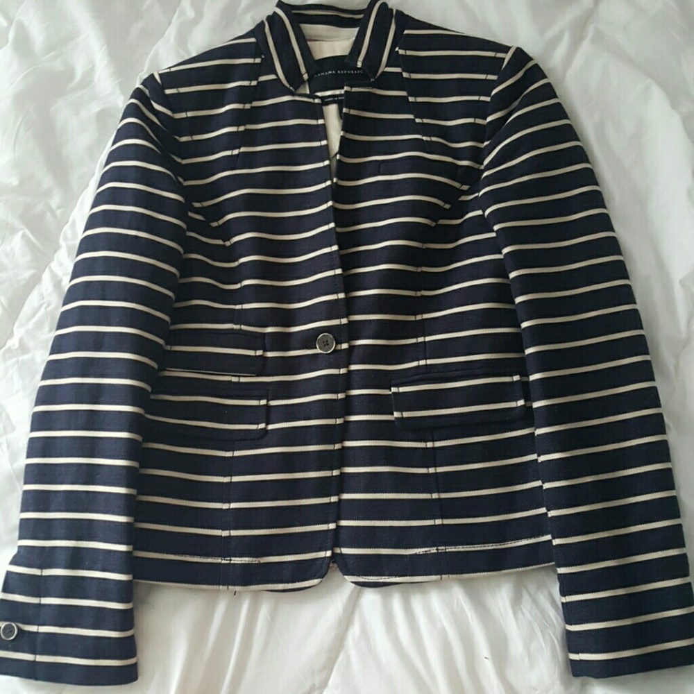 Banana Republic striped blazer