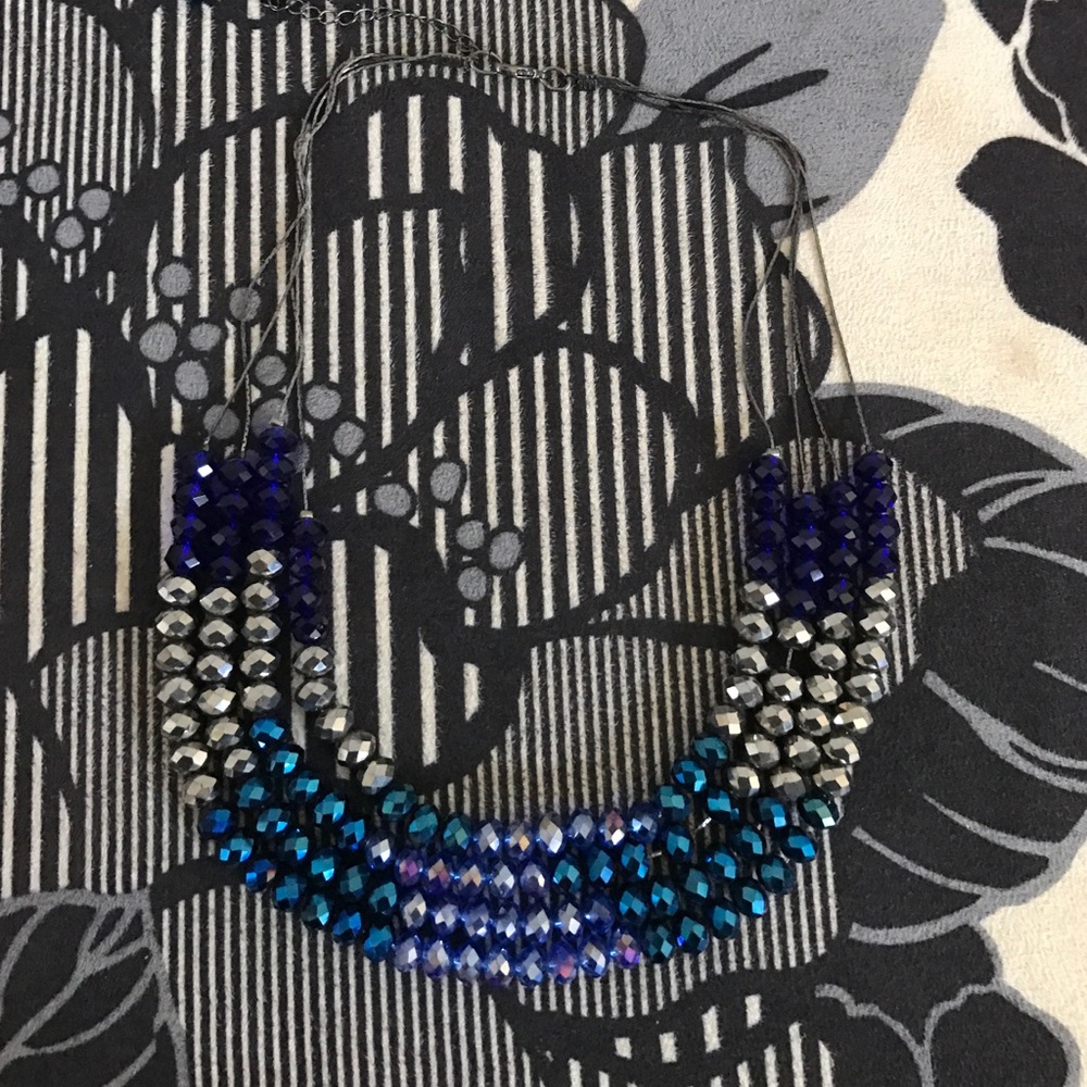 Blue Beaded Necklace