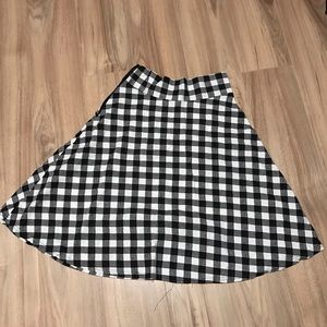 Checkered skirt