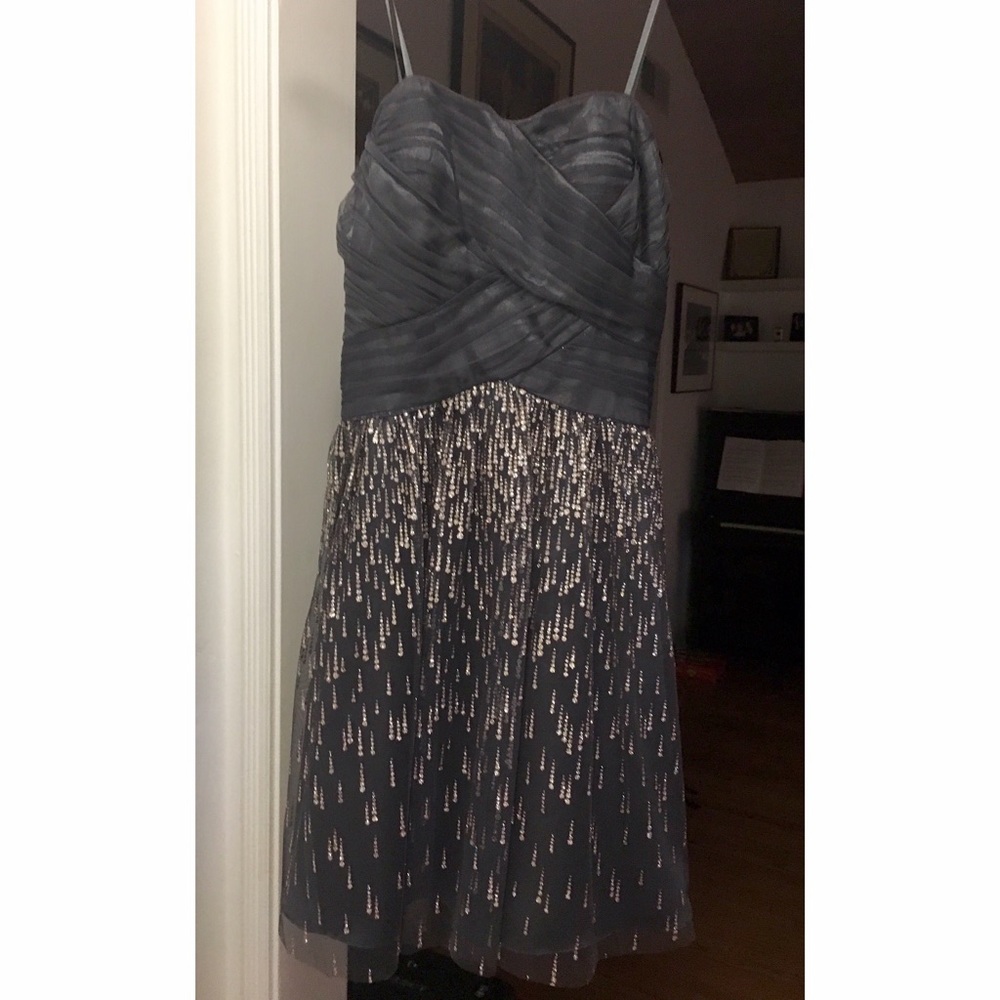 Hailey by Adrianna Papell Glitter Flare Dress