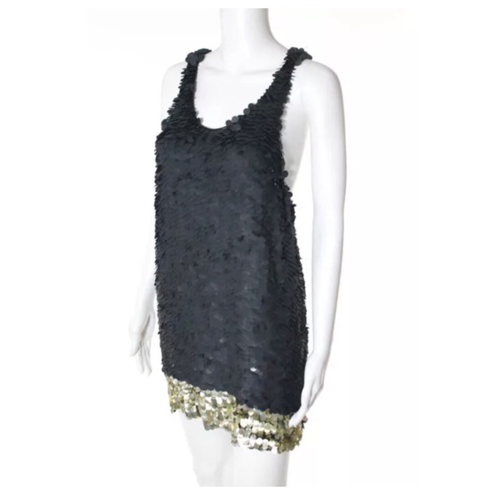 Phillip Lim sequin black gold dress mini 8