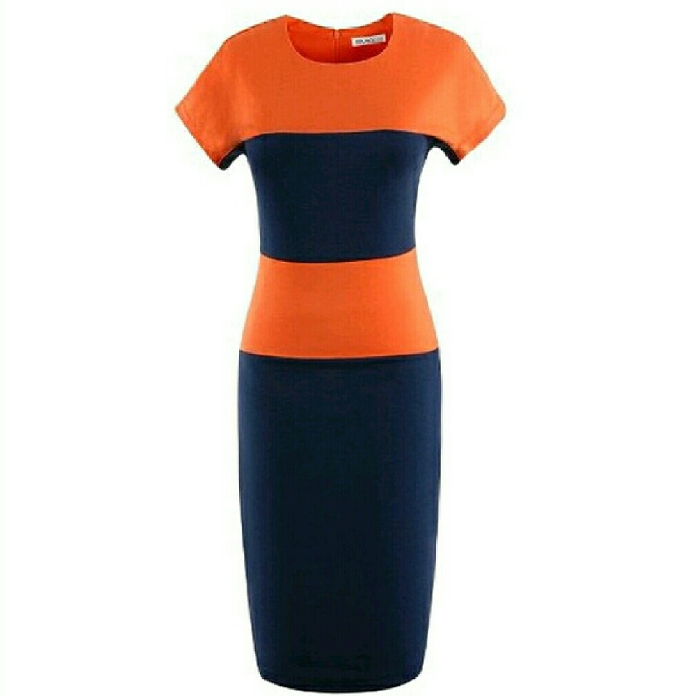 Form Fitting Midi Dress