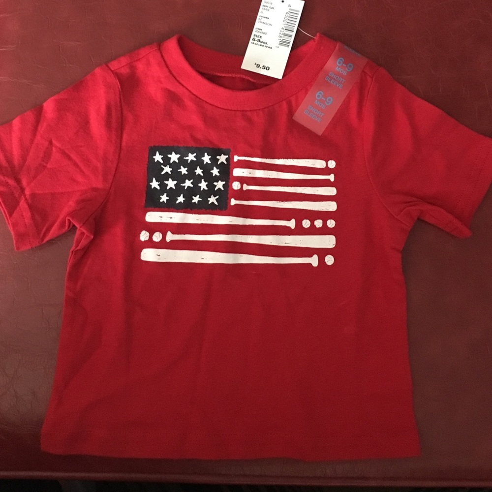 July 4th T shirt. New with tags. Size 6-9 months
