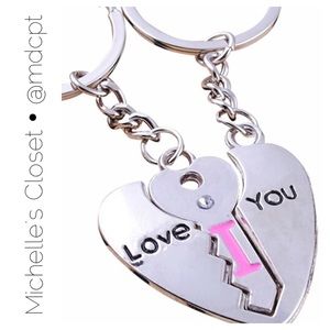 Couple's I LOVE YOU keychains