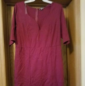 Burgundy dress