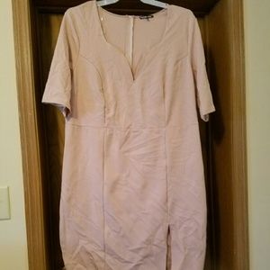 Blush cotton dress